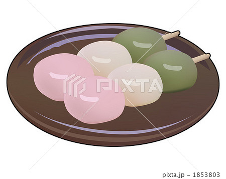 3色団子のイラスト素材 - PIXTA