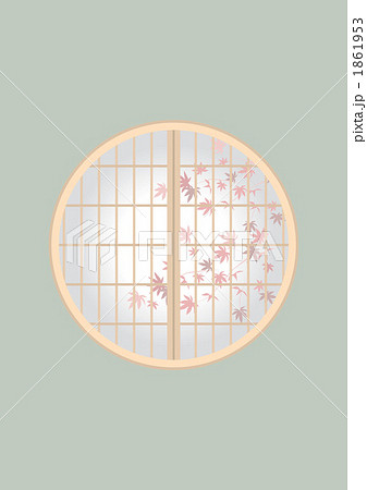 窓 丸窓 和室 インテリアの写真素材