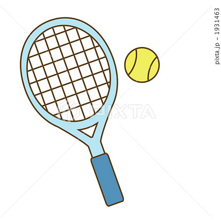 テニス テニスボール テニスラケット ボールのイラスト素材