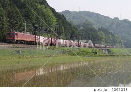 鉄道 貨物列車 ｊｒ貨物 ｅｆ８１の写真素材