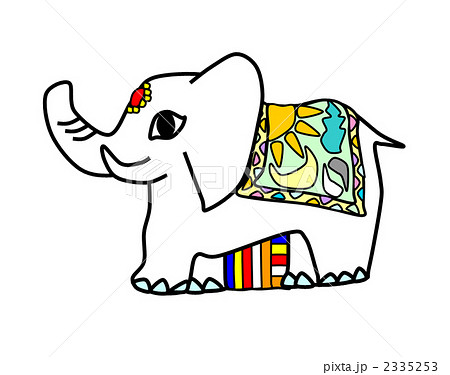 インド象のイラスト素材