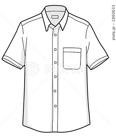 半袖 Yシャツ イラスト 服 クリップアートの写真素材