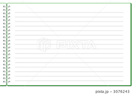 Cg メモ帳 罫線 けい線のイラスト素材