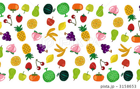 フルーツ 桃 イラスト かわいい 可愛い イラストレーションのイラスト素材