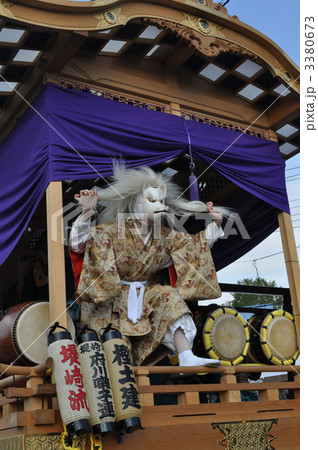 キツネ面 狐面 お囃子 お祭りの写真素材 - PIXTA