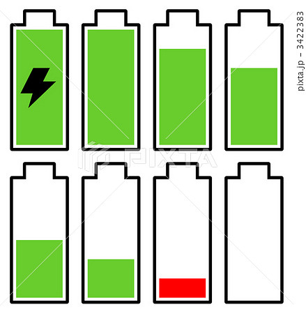 電池マークのイラスト素材