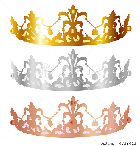 かんむり クラウン 冠 王冠のイラスト素材