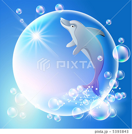 いるか イルカ 気象 きれいのイラスト素材 Pixta