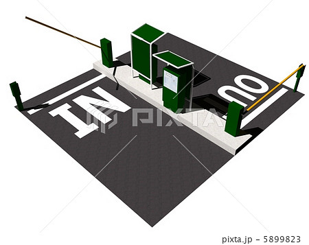 有料駐車場のイラスト素材