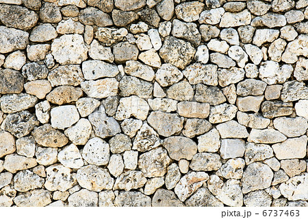 石垣のテクスチャーの写真素材 6737463 Pixta