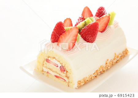 フルーツショートケーキ トヨ型の写真素材
