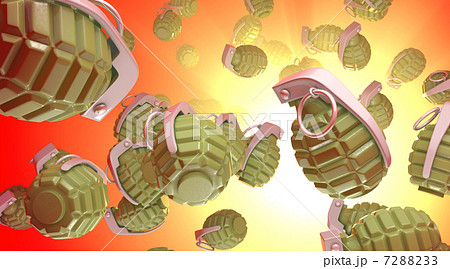攻撃手榴弾のイラスト素材