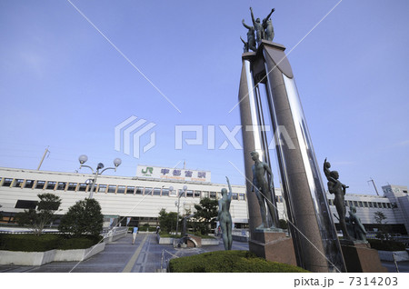 Jr宇都宮駅 オブジェの写真素材