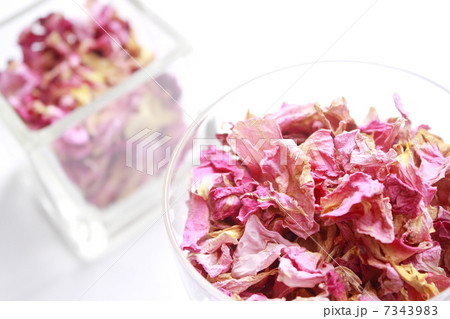 花びら ポプリ ドライフラワー 褪色の写真素材
