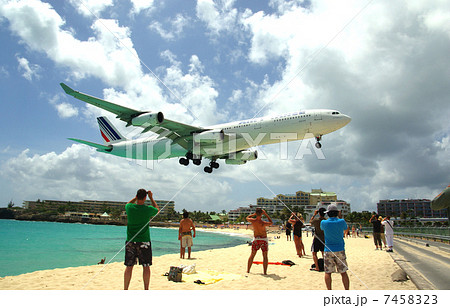 プリンセスジュリアナ国際空港の写真素材