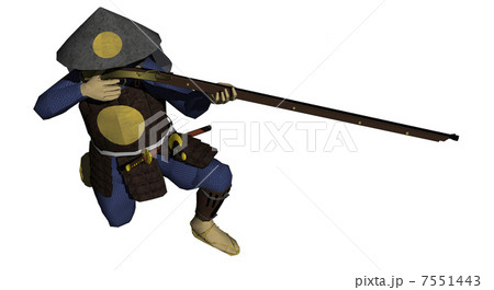 銃構えのイラスト素材