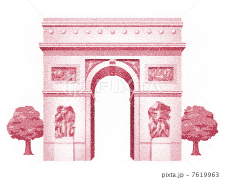 エトワール凱旋門 凱旋門 イラスト 海外旅行のイラスト素材