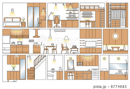 間取りのイラスト素材