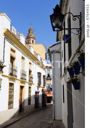 窓] 水彩画・風景画スペイン・コルドバ・ユダヤ人街・旧市街 窓]水彩画