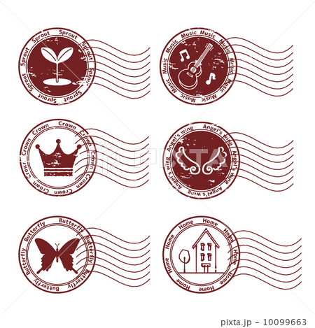 ベクター 王冠 スタンプ 擦れのイラスト素材