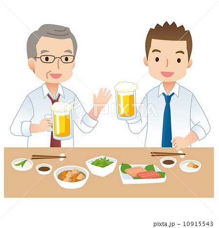 立ち飲み屋のイラスト素材