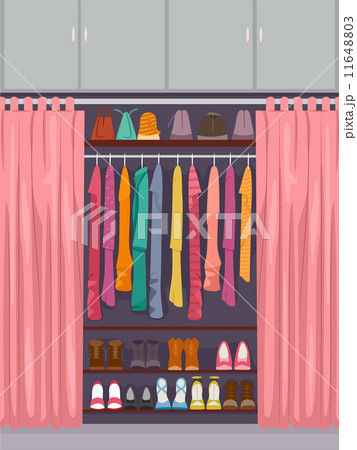 クローゼット イラストのイラスト素材