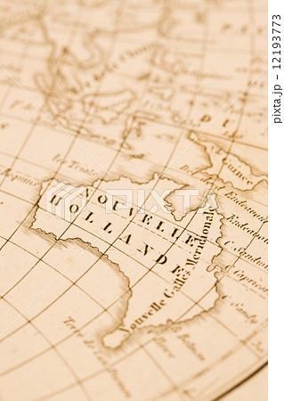 オーストラリア アンティーク地図 古地図 マップの写真素材 オーストラリア アンティーク地図 古地図 マップの写真素材