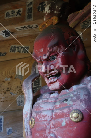 像 金剛力士像 阿形像 顔の写真素材