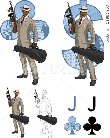 マフィア 銃の写真素材