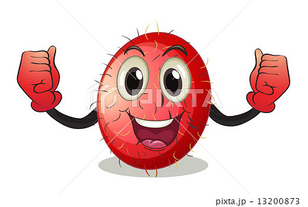 すっぱい顔 実 キャラクターのイラスト素材 Pixta