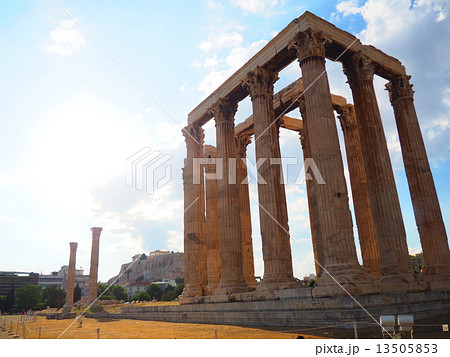 アクロポリス 街並み 外国の風景 ギリシャ神話の写真素材