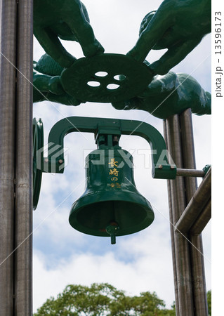 長崎の鐘 原爆 平和の写真素材