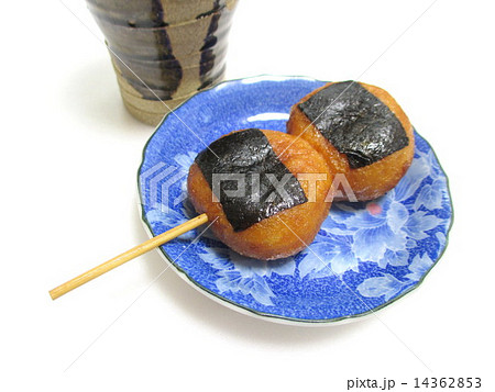 揚げもち お餅 もち のりの写真素材