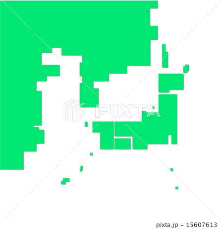 略地図 日本地図のイラスト素材