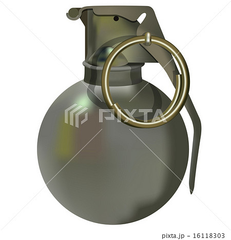 攻撃手榴弾のイラスト素材