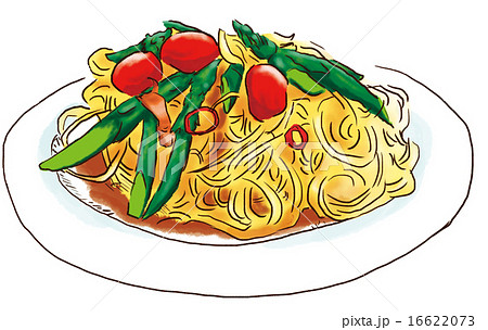 スパゲティ 麺 イタリアン イタリア料理のイラスト素材