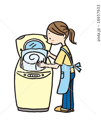 洗濯ネットのイラスト素材