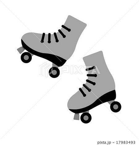 スケート靴 スポーツ用品 靴 イラストのイラスト素材