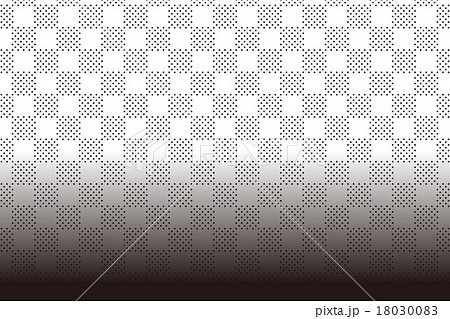 白黒 チェック 四角形 モノトーン チェック柄 背景素材のイラスト素材