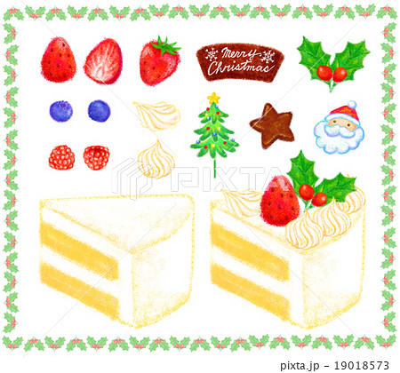 デコレーション クリスマスケーキ クリスマス ケーキのイラスト素材