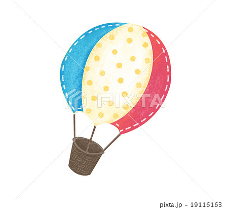 気球 かわいい 手書き 水彩のイラスト素材 Pixta