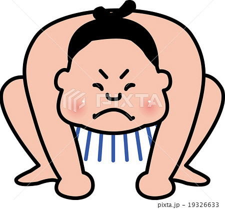 お相撲さんのイラスト素材