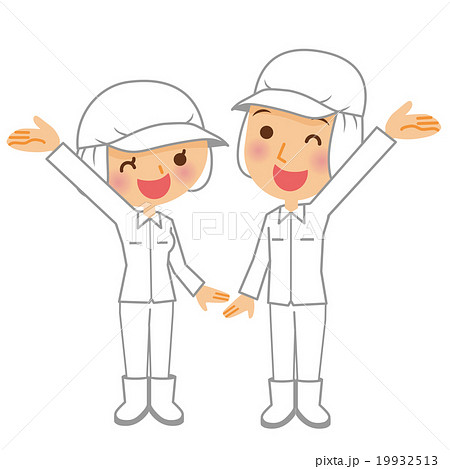 食品工場のイラスト素材