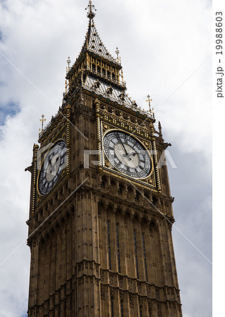 ビッグ ベン 時計塔 イギリス ロンドンの写真素材