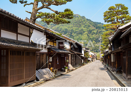 古い町並み 近江八幡の写真素材