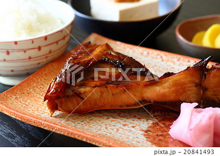 ブリカマの照り焼きの写真素材