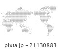 世界地図 ドット イラスト グレー 日本中心 のイラスト素材