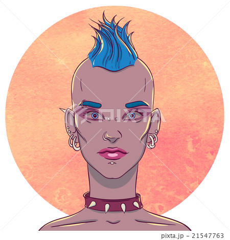 モヒカン かわいいのイラスト素材