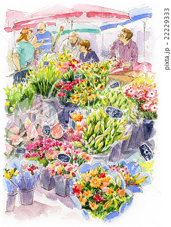 Florist Flower Shop Illustrations