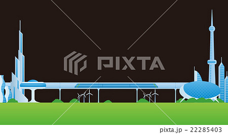 リニアモーターカーのイラスト素材